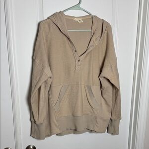 Cozy Tan Hoodie Sweatshirt